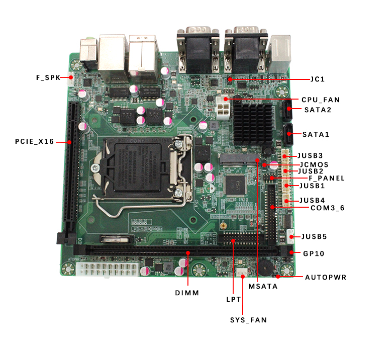GM-H81 X86架構主板(圖4) GM-H81 X86架構主板(圖4)